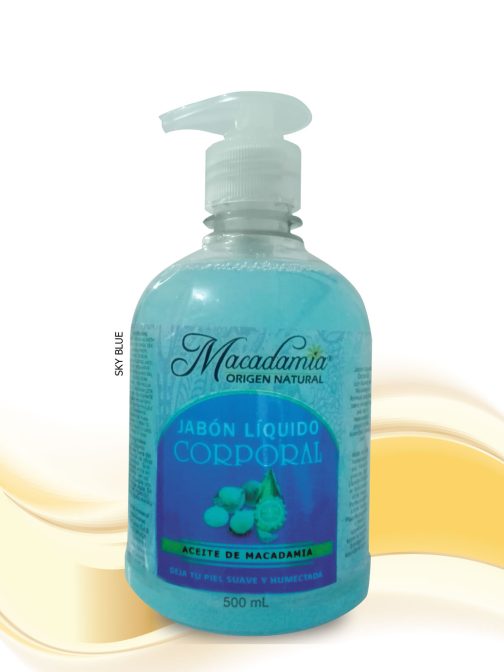 Jabón-Liquido con Aceite de Macadamia-x-500ml--SKy Blu-Macadamia Origen Natural