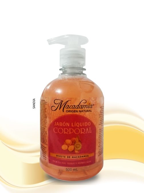 Jabón-Liquido con Aceite de Macadamia-x-500ml--sandia-Macadamia Origen Natural